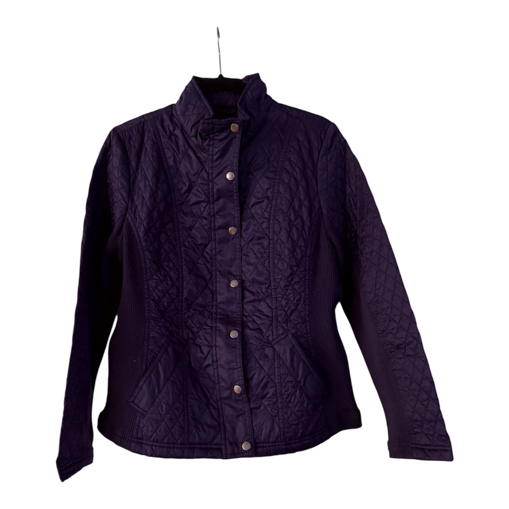 Merona Women's Quilted Utility Jacket - Navy Blue